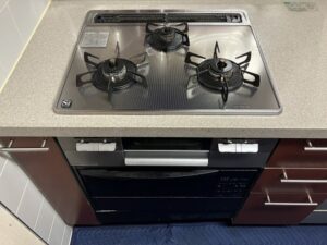 千葉キッチン取付け隊　ガスオーブンの撤去　施工前